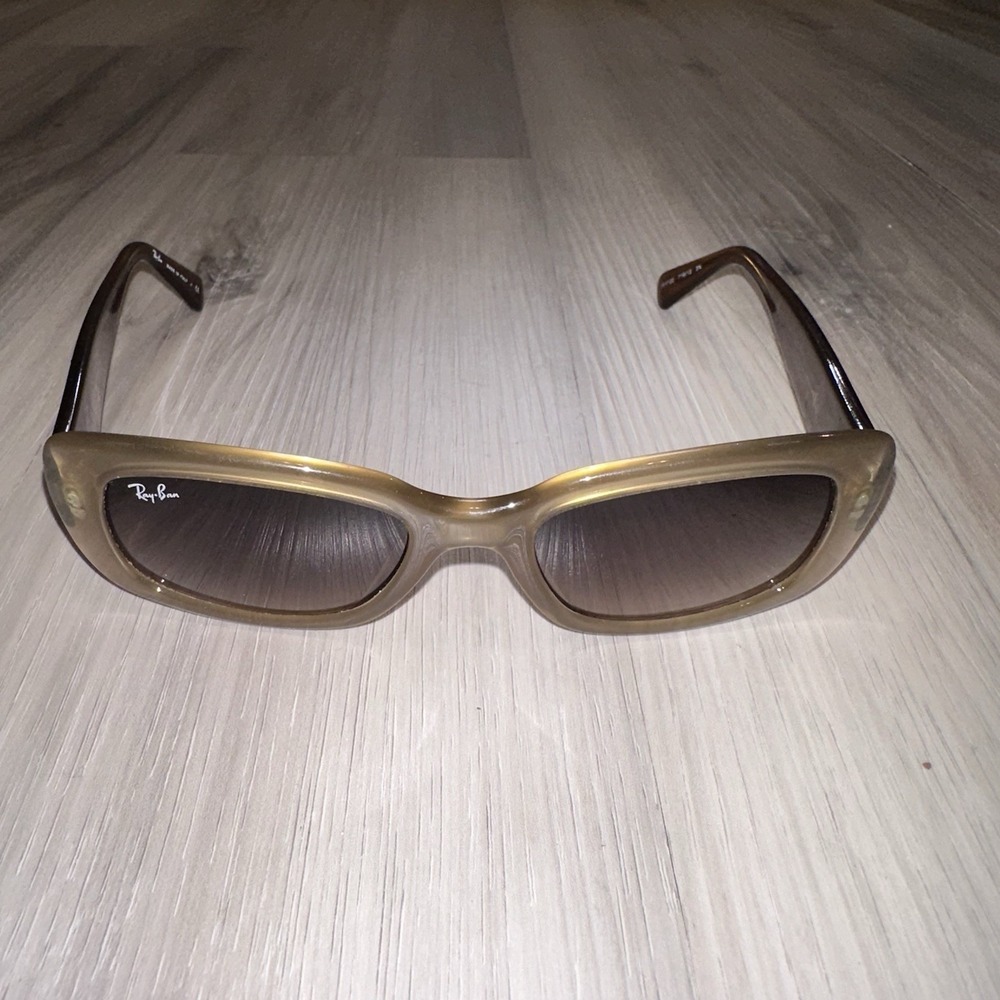 RAY-BAN RB4122 719/13 3N Sunglasses Frame Made In Italy Womens Brown Acrylic - Picture 6 of 12